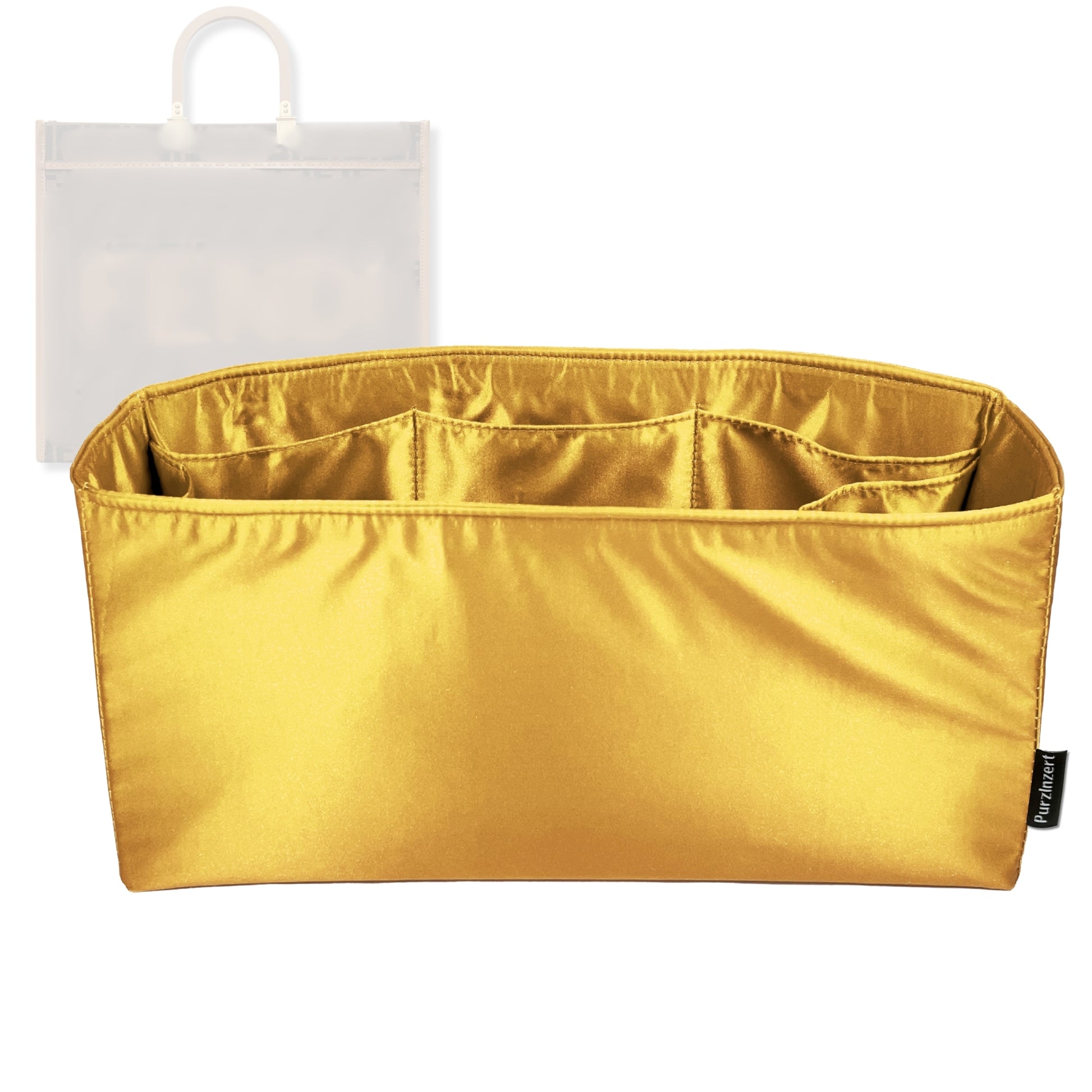 Bag Insert for (Fendi, Sunshine Medium) Organizer Tote Purse Organiser Liner Shaper [Premium Silk Material]