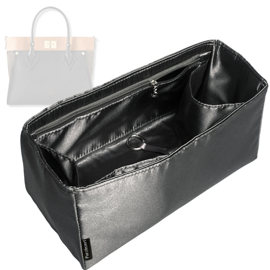 Bag Insert for (LV, On My Side PM (Small)) Organizer Tote Purse Organiser Liner Shaper [Premium Silk Material]