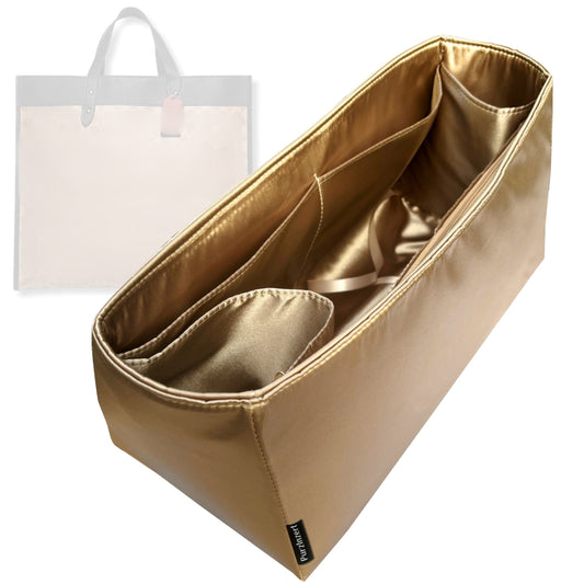 Bag Insert for (Coach, Field Tote 40) Organizer Tote Purse Organiser Liner Shaper [Premium Silk Material]