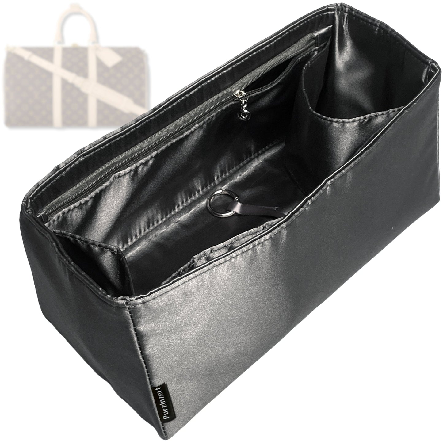 Bag Insert for (LV, Keepall XS) Organizer Tote Purse Organiser Liner Shaper [Premium Silk Material]
