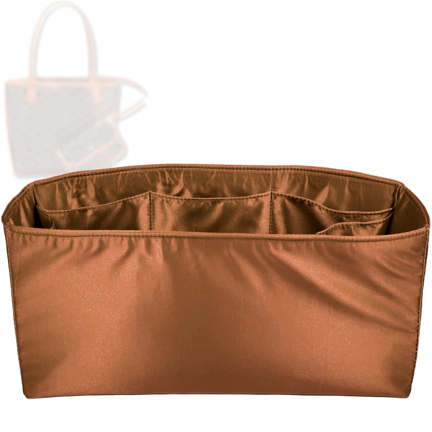 Bag Insert for (Goyard, Anjou Mini) Organizer Tote Purse Organiser Liner Shaper [Premium Silk Material]