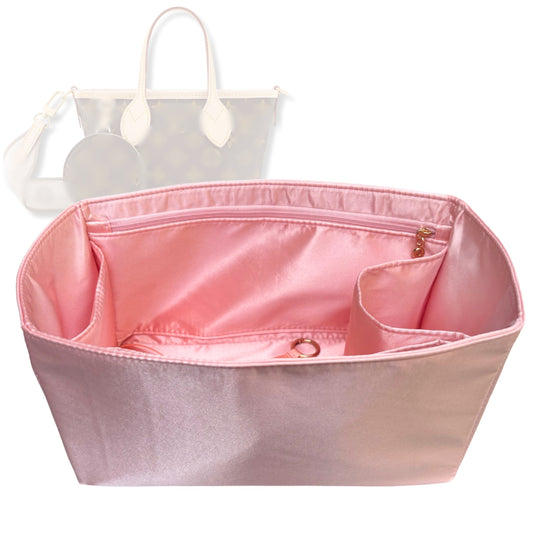 Bag Insert for (LV, Neverfull BB) Organizer Tote Purse Organiser Liner Shaper [Premium Silk Material]