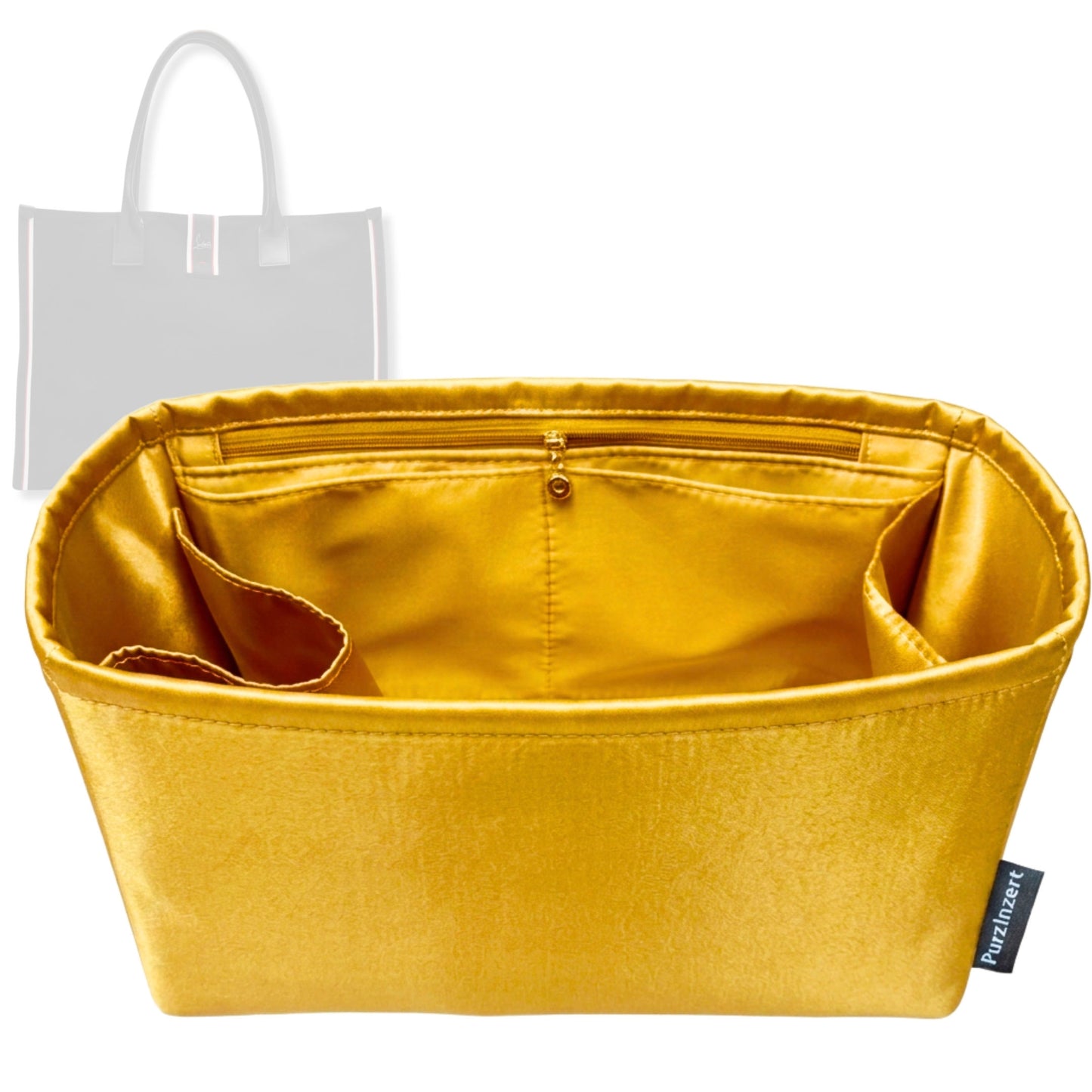 Bag Insert for (Christian Louboutin, Nastroloubi FAV XL) Organizer Tote Purse Organiser Liner Shaper [Premium Silk Material]
