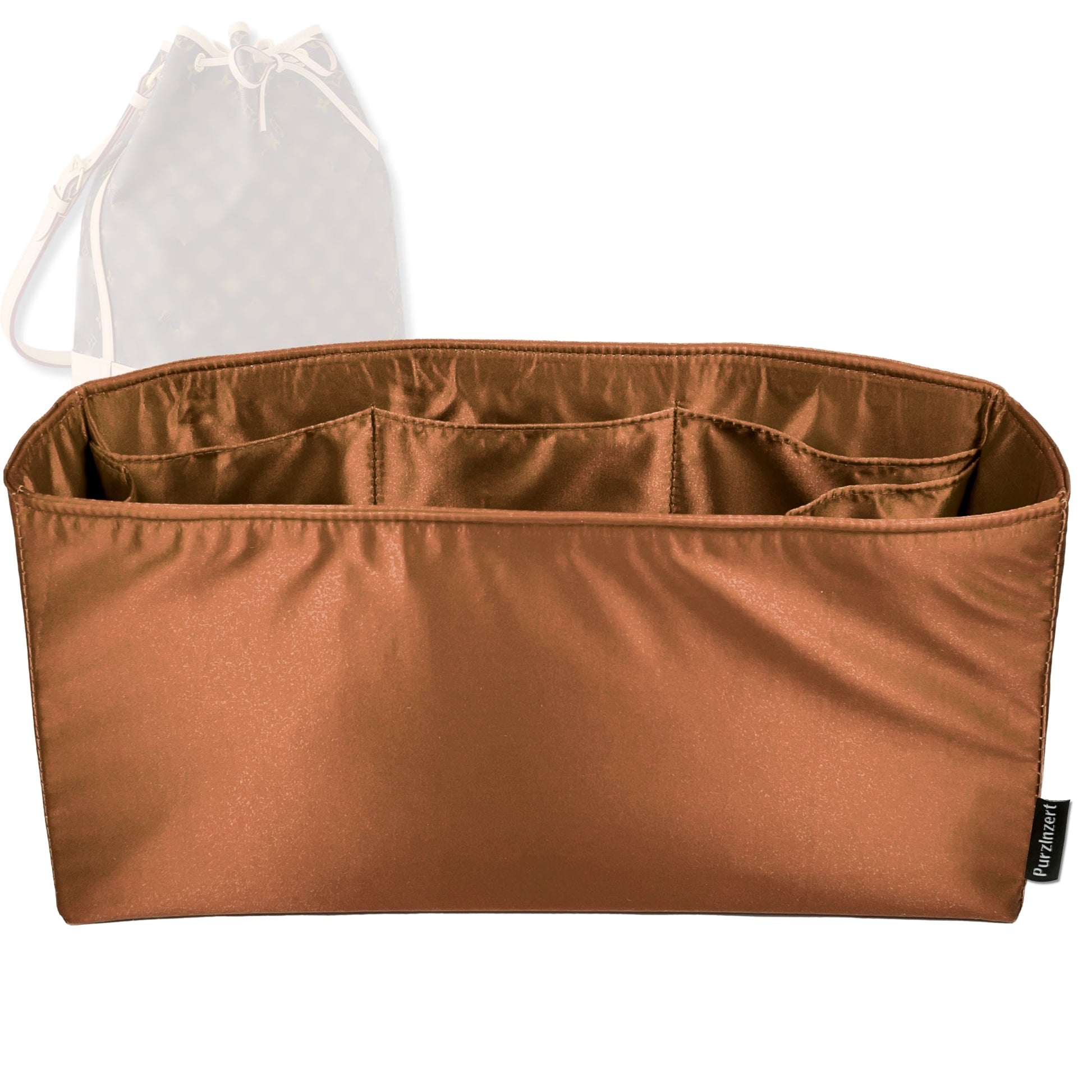 Bag Insert for (LV, Nano Noé) Organizer Tote Purse Organiser Liner Shaper [Premium Silk Material]