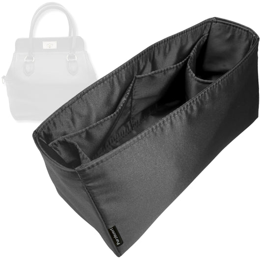 Bag Insert for (Hermes, Toolbox 20) Organizer Tote Purse Organiser Liner Shaper [Premium Silk Material]