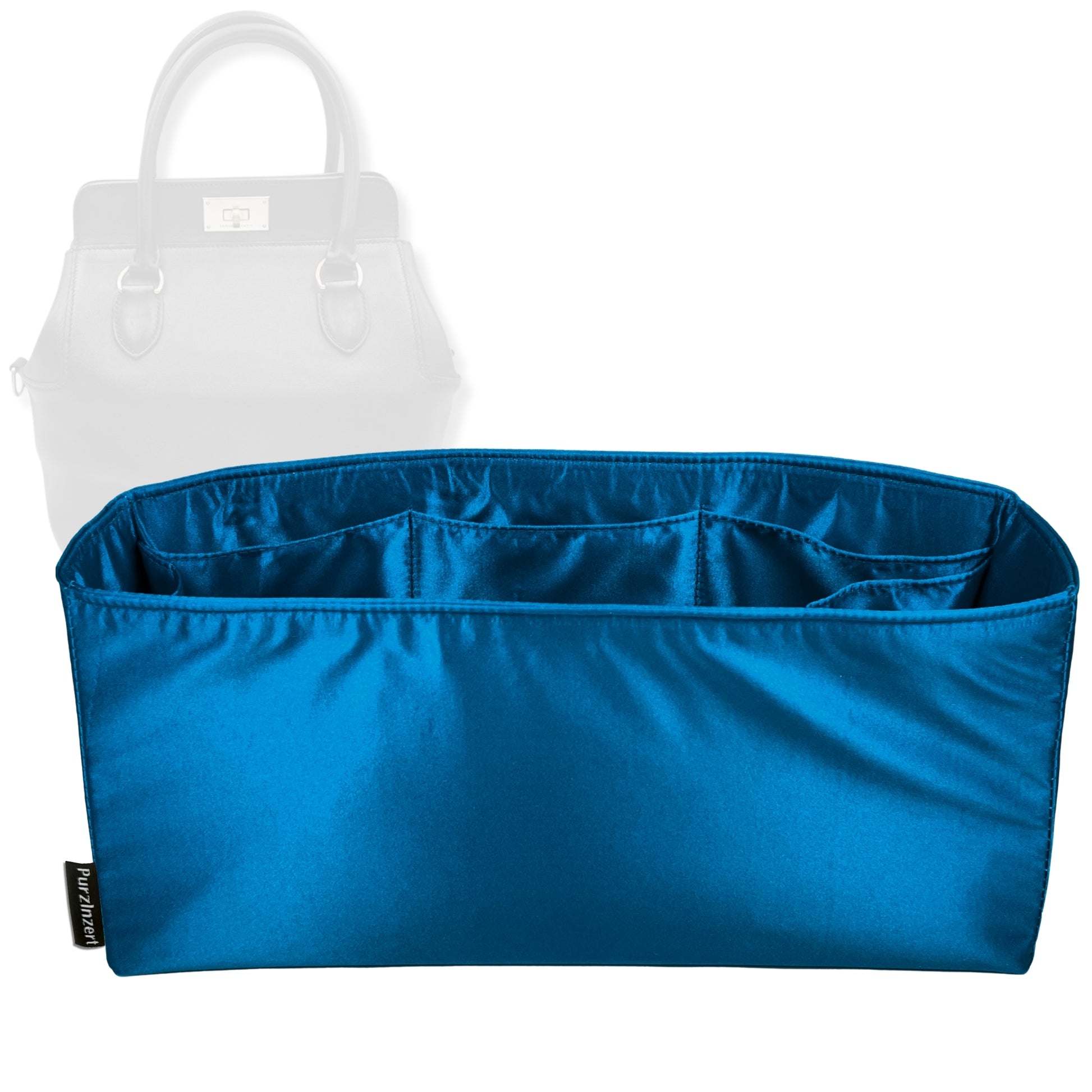 Bag Insert for (Hermes, Toolbox 26) Organizer Tote Purse Organiser Liner Shaper [Premium Silk Material]