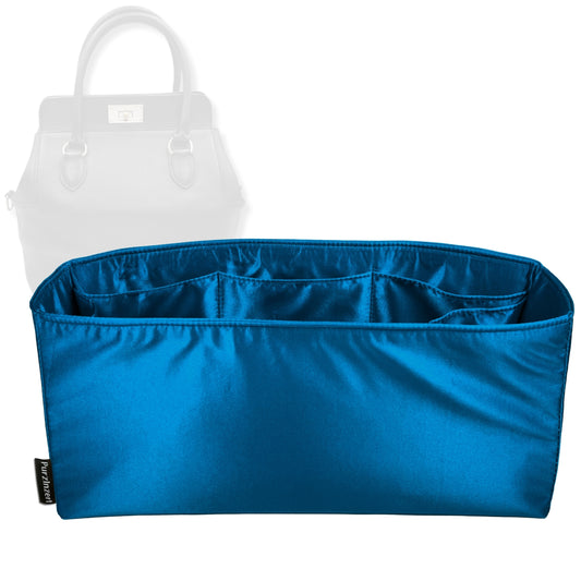Bag Insert for (Hermes, Toolbox 26) Organizer Tote Purse Organiser Liner Shaper [Premium Silk Material]