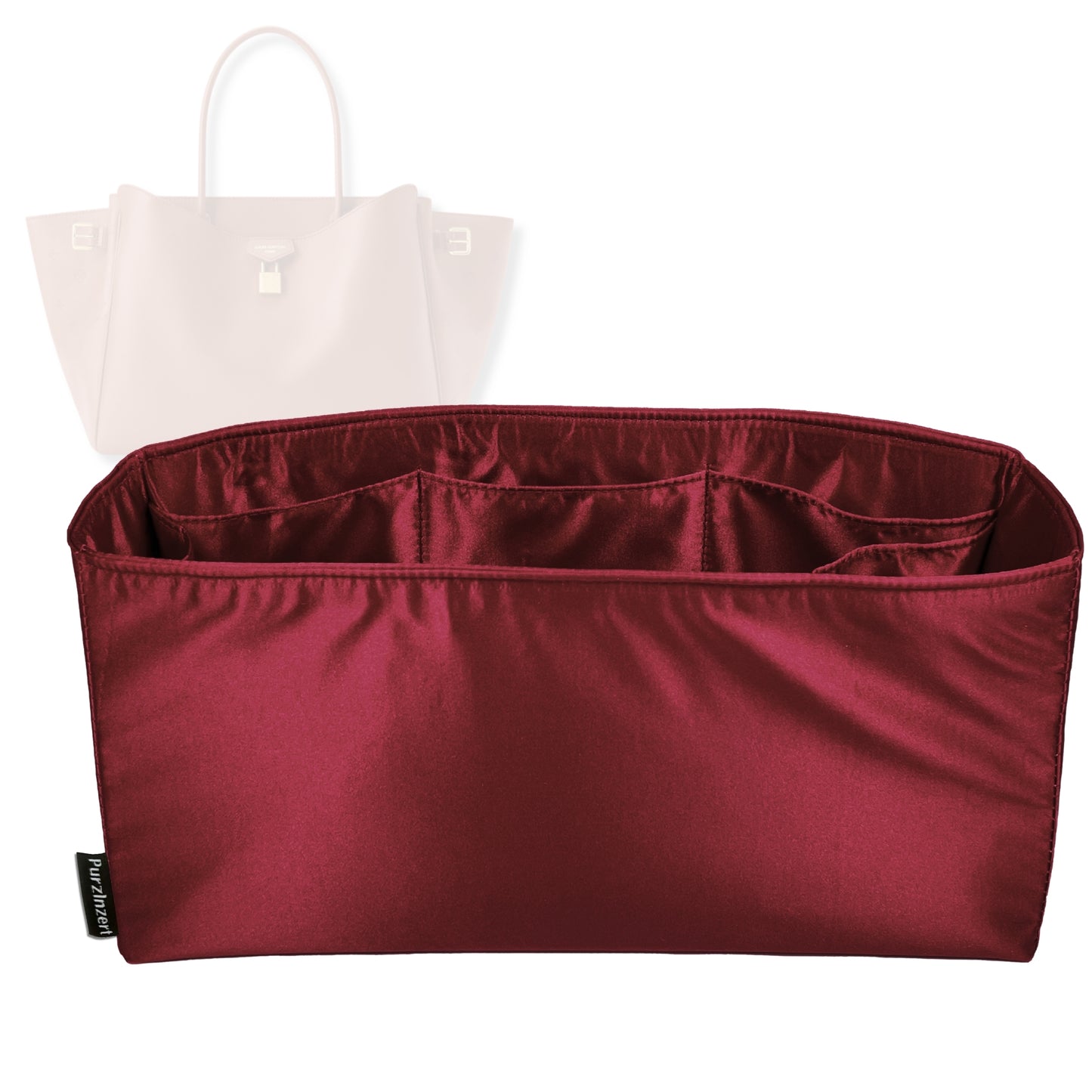 Bag Insert for (LV, Vendome MM) Organizer Tote Purse Organiser Liner Shaper [Premium Silk Material]