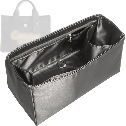 Bag Insert for (Coach, Cargo Tote 34cm) Organizer Tote Purse Organiser Liner Shaper [Premium Silk Material]
