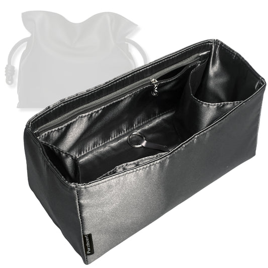 Bag Insert for (Loewe, Large Flamenco Clutch) Organizer Tote Purse Organiser Liner Shaper [Premium Silk Material]