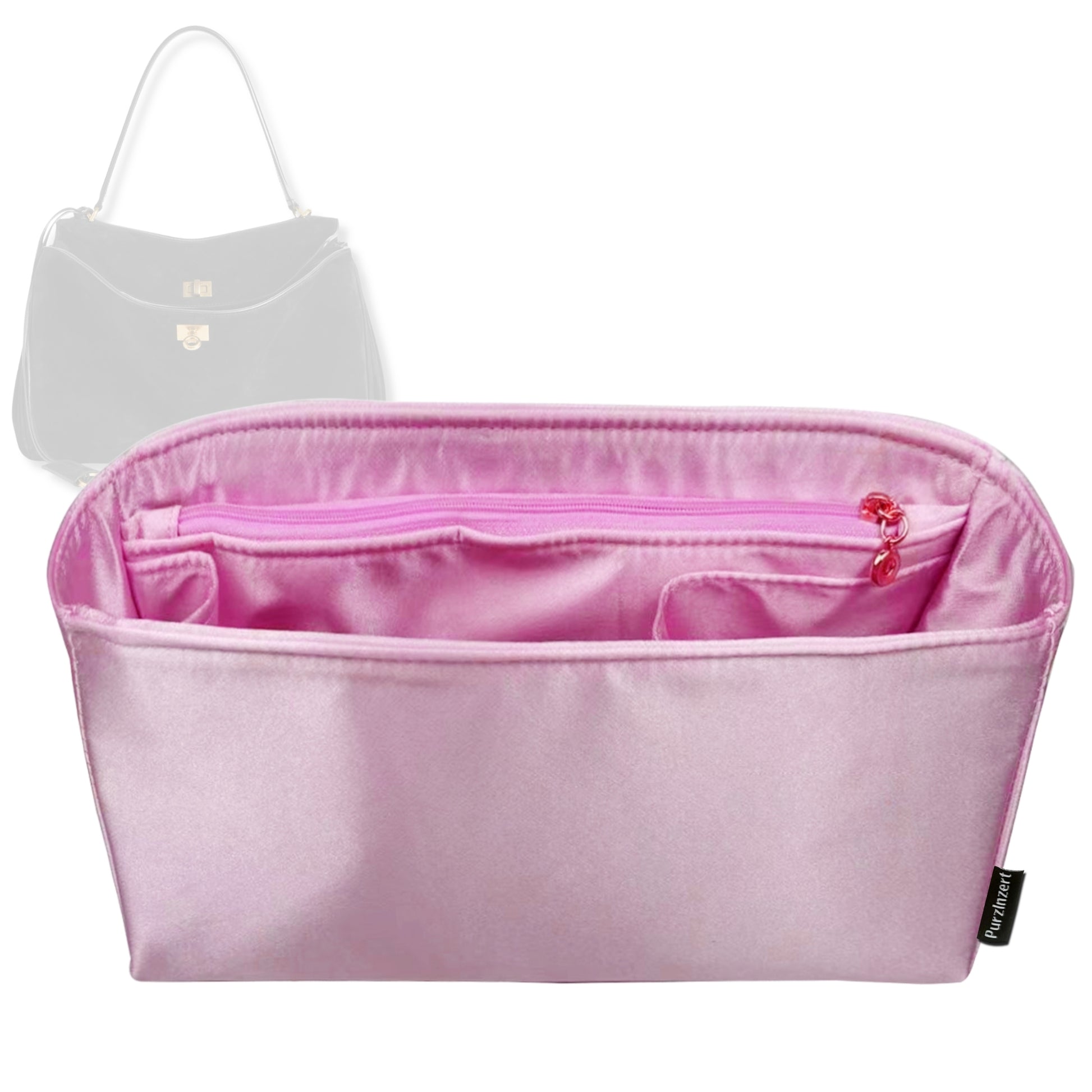 Bag Insert for (Balenciaga, Rodeo Small Handbag) Organizer Tote Purse Organiser Liner Shaper [Premium Silk Material]