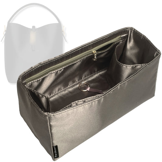 Bag Insert for (Saint Laurent (YSL), LE 37 in shiny leather) Organizer Tote Purse Organiser Liner Shaper [Premium Silk Material]
