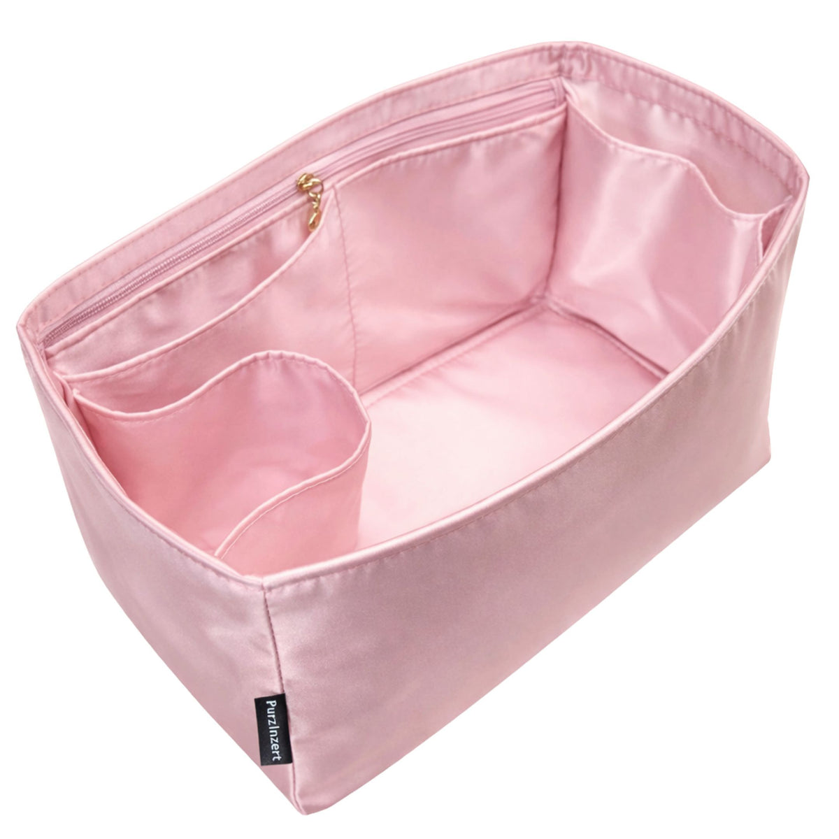 Bag Insert for (Ferragamo, Folded tote bag Medium) Organizer of Silk Fabric