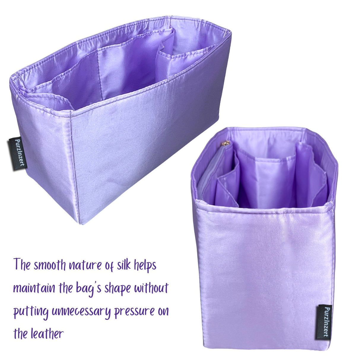 Bag Insert for (Coach, UTILITY TOTE) Organizer of Silk Fabric