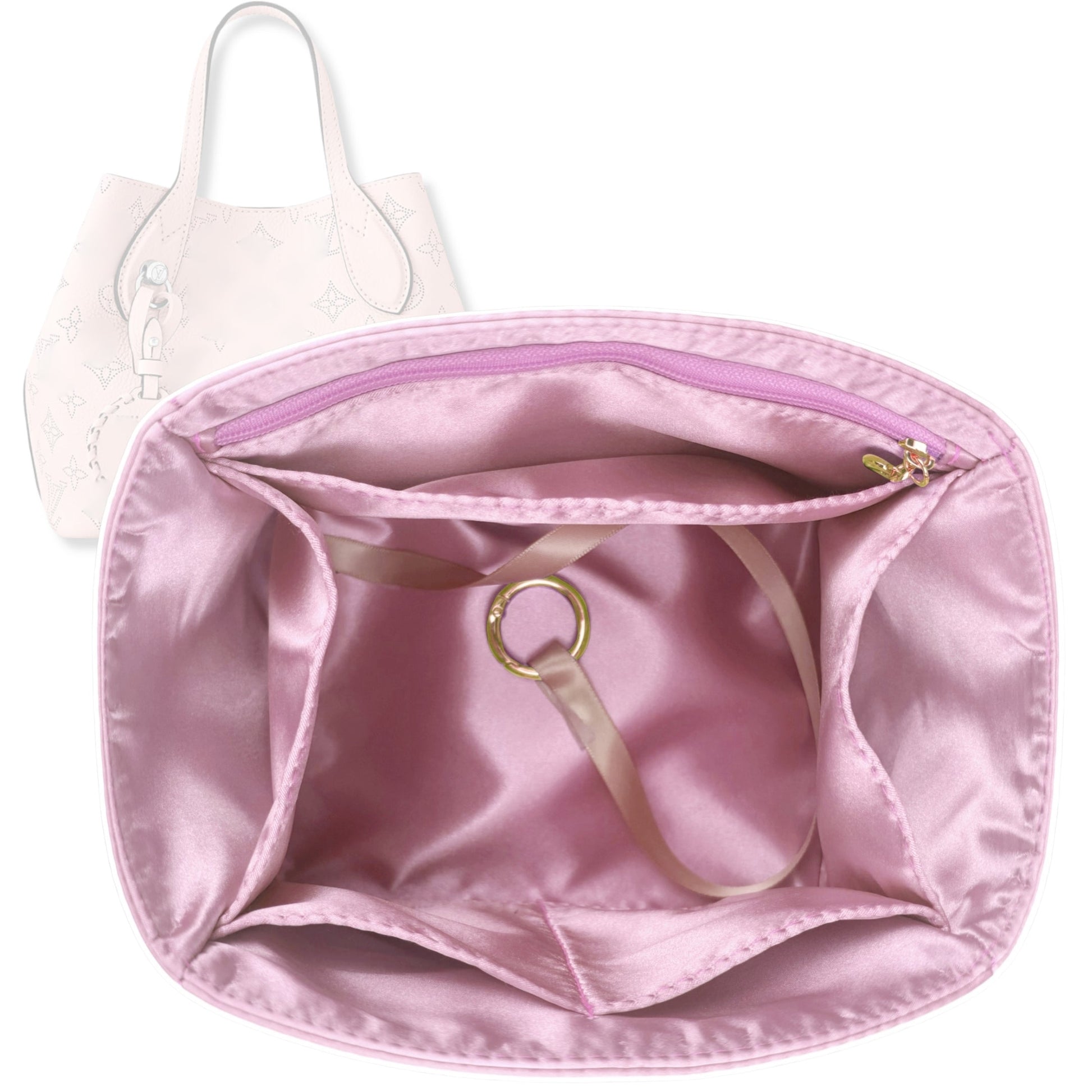 Bag Insert for (LV, Blossom PM) Organizer Tote Purse Organiser Liner Shaper [Premium Silk Material]