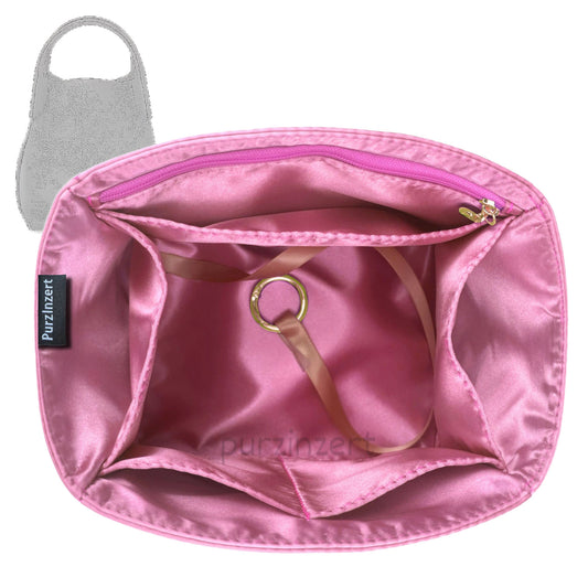 Bag Insert for (Loro Piana, Micro Bale bag) Organizer Tote Purse Organiser Liner Shaper [Premium Silk Material]