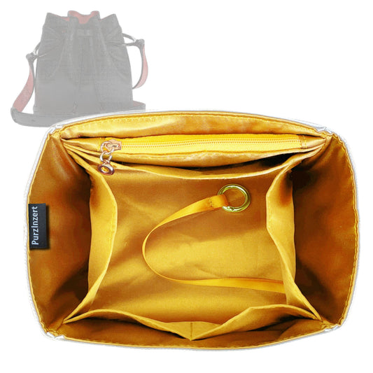 Bag Insert for (Christian Louboutin, By My Side leather bucket bag) Organizer Tote Purse Organiser Liner Shaper [Premium Silk Material]