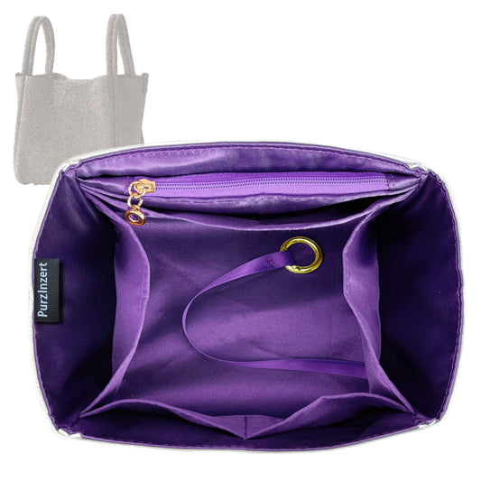 Bag Insert for (Songmont, Large Song Bag) Organizer Tote Purse Organiser Liner Shaper [Premium Silk Material]