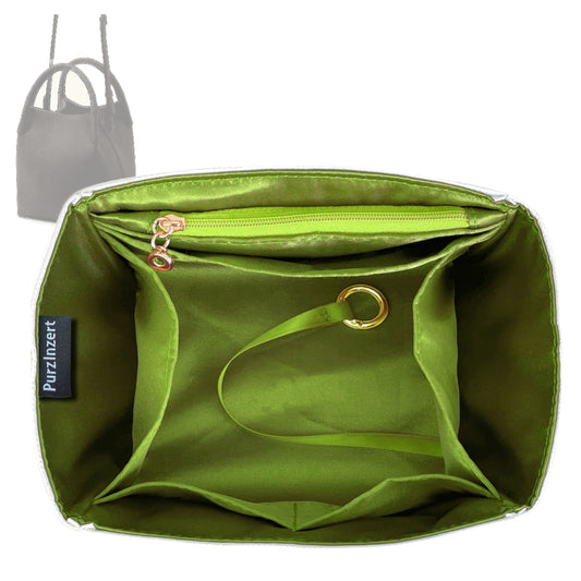 Bag Insert for (Loro Piana, Small Bale bag) Organizer Tote Purse Organiser Liner Shaper [Premium Silk Material]