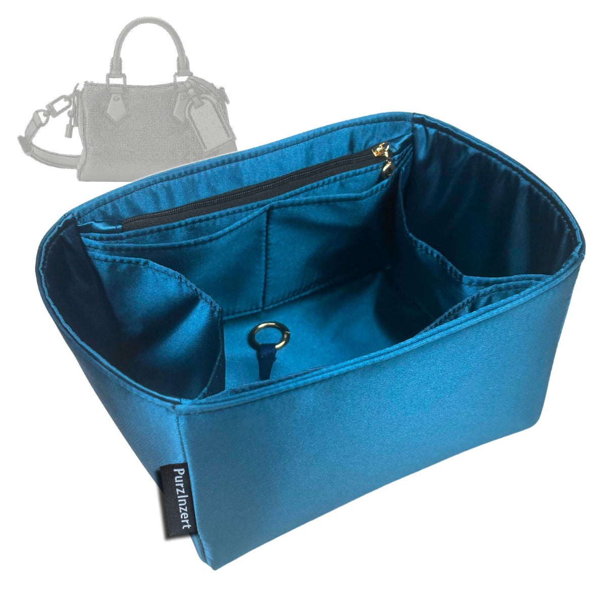 Bag Insert for (LV, P9 Speedy 20) Organizer Tote Purse Organiser Liner Shaper [Premium Silk Material]