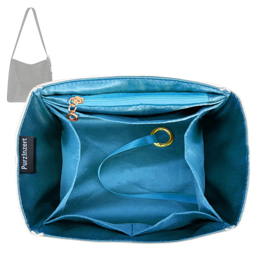 Bag Insert for (Dior, Medium Medaillon Bucket) Organizer Tote Purse Organiser Liner Shaper [Premium Silk Material]