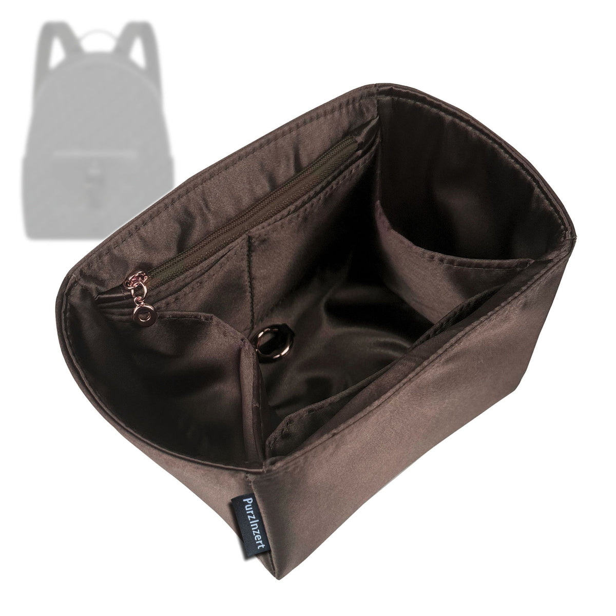 Bag Insert for (Dior, Saddle Zip Backpack) Organizer Tote Purse Organiser Liner Shaper [Premium Silk Material]