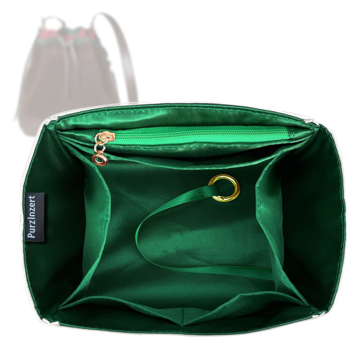 Bag Insert for (Gucci, Venice Small Bucket Bag) Organizer Tote Purse Organiser Liner Shaper [Premium Silk Material]