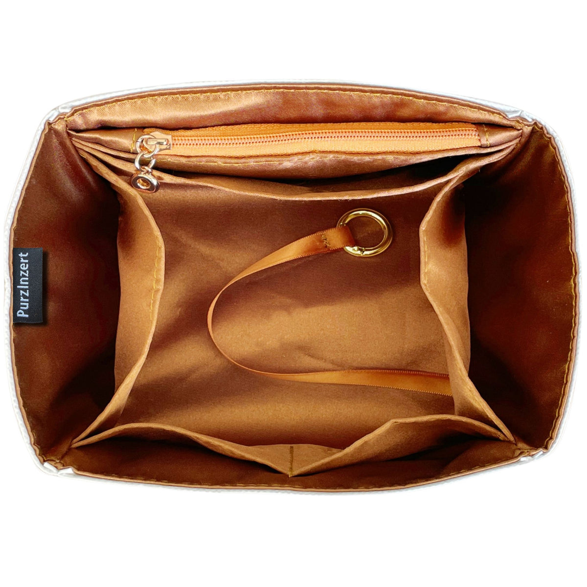 Bag Insert for (Coach, BLEECKER BUCKET BAG 36) Organizer of Silk Fabric