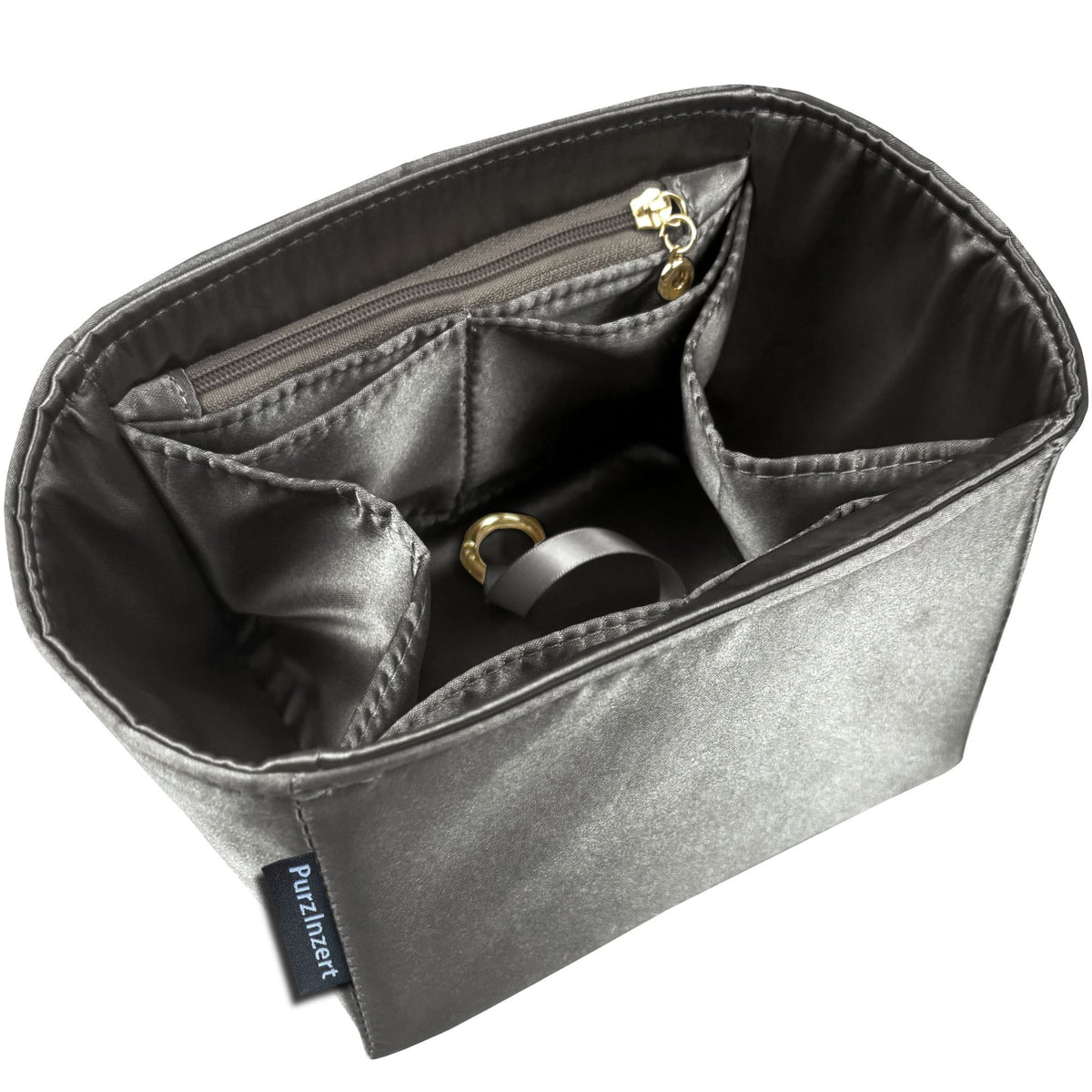 Bag Insert for (Christian Louboutin, By My Side leather bucket bag) Organizer of Silk Fabric