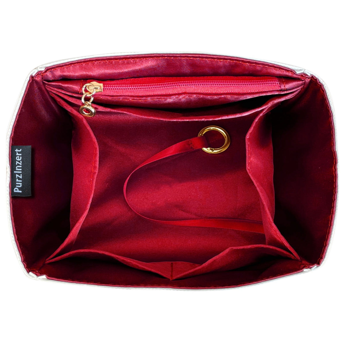 Bag Insert for (Longchamp, Le Pliage One M Backpack) Organizer of Silk Fabric