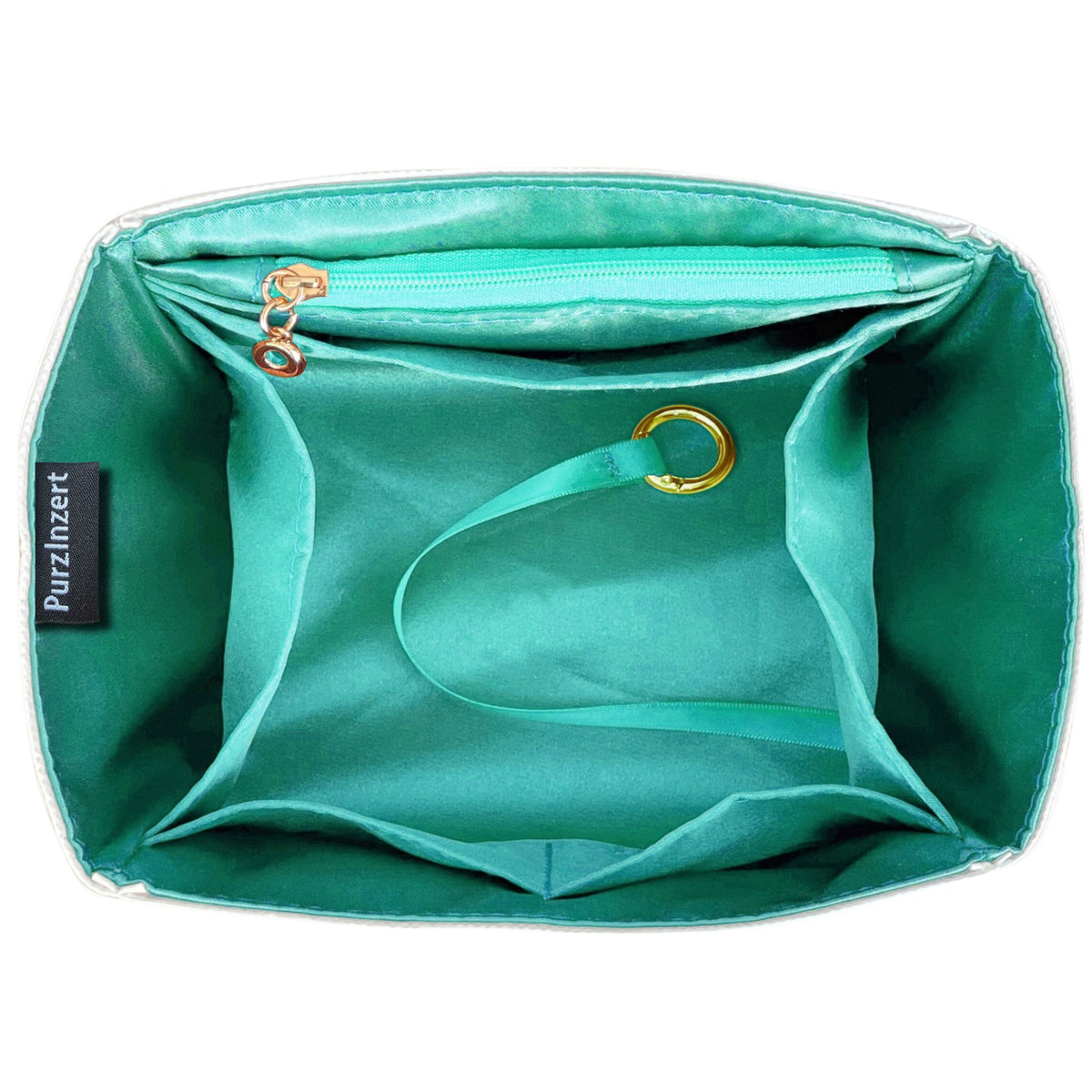 Bag Insert for (Longchamp, Le Pliage One M Backpack) Organizer of Silk Fabric