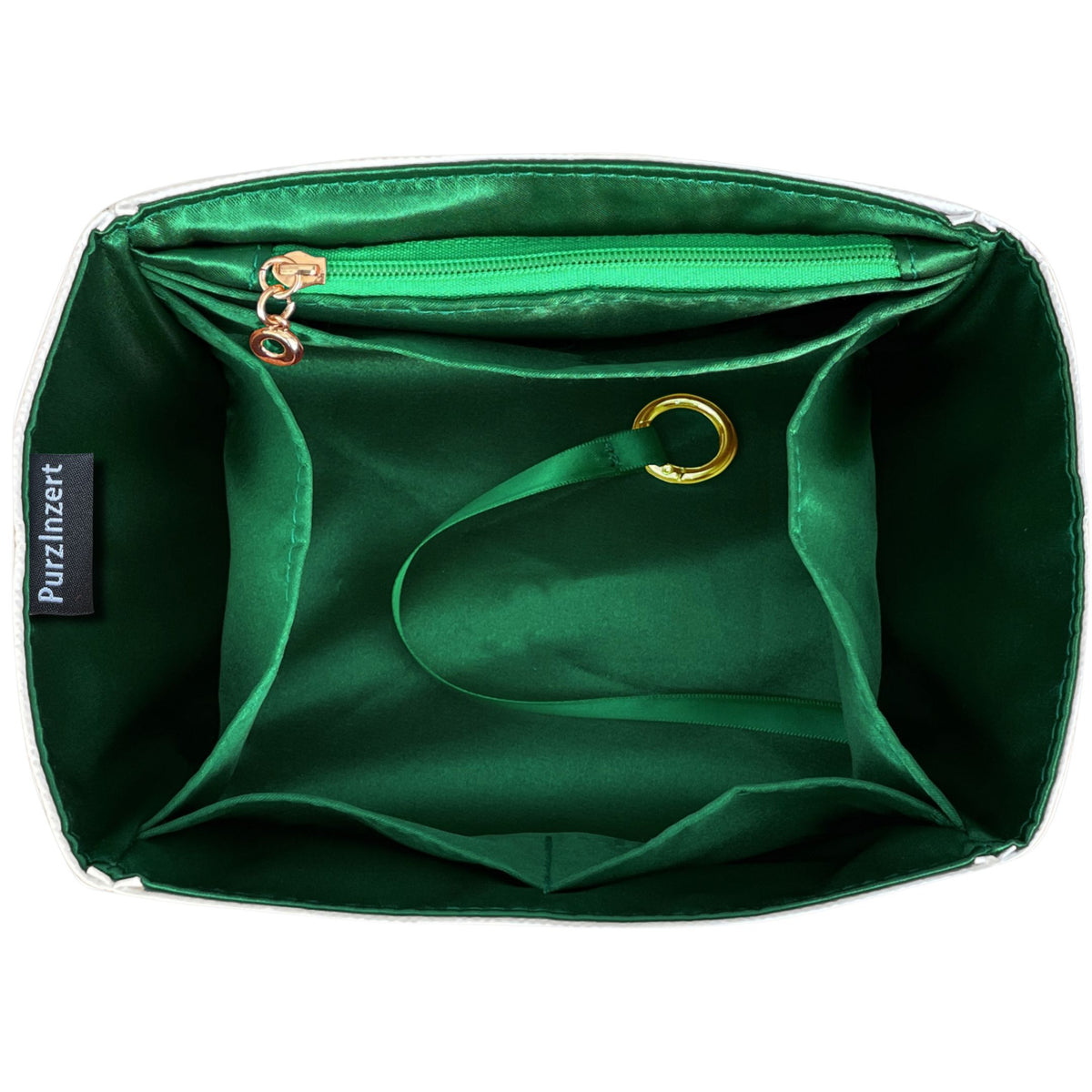 Bag Insert for (Longchamp, Le Pliage One M Backpack) Organizer of Silk Fabric