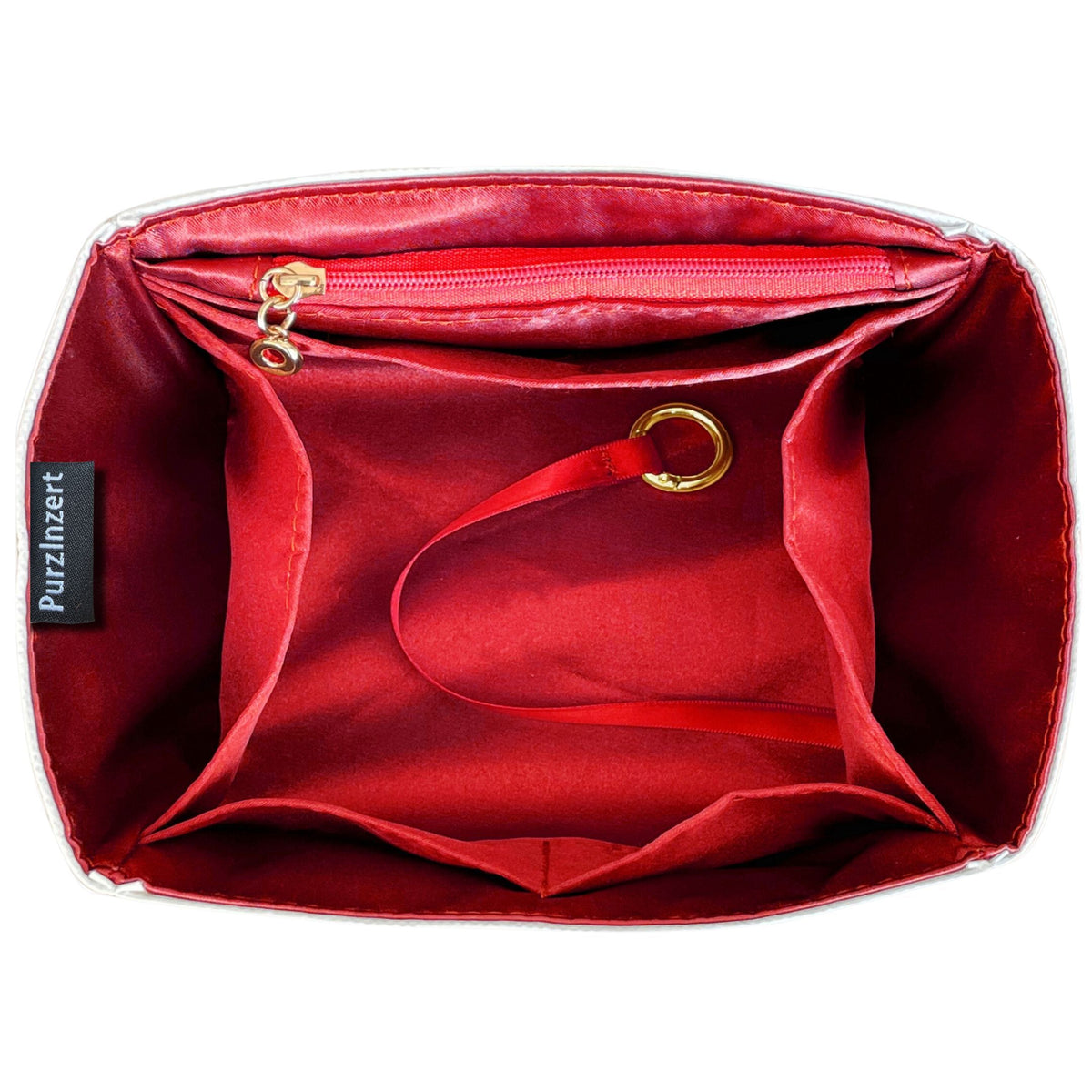 Bag Insert for (Longchamp, Le Pliage One M Backpack) Organizer of Silk Fabric