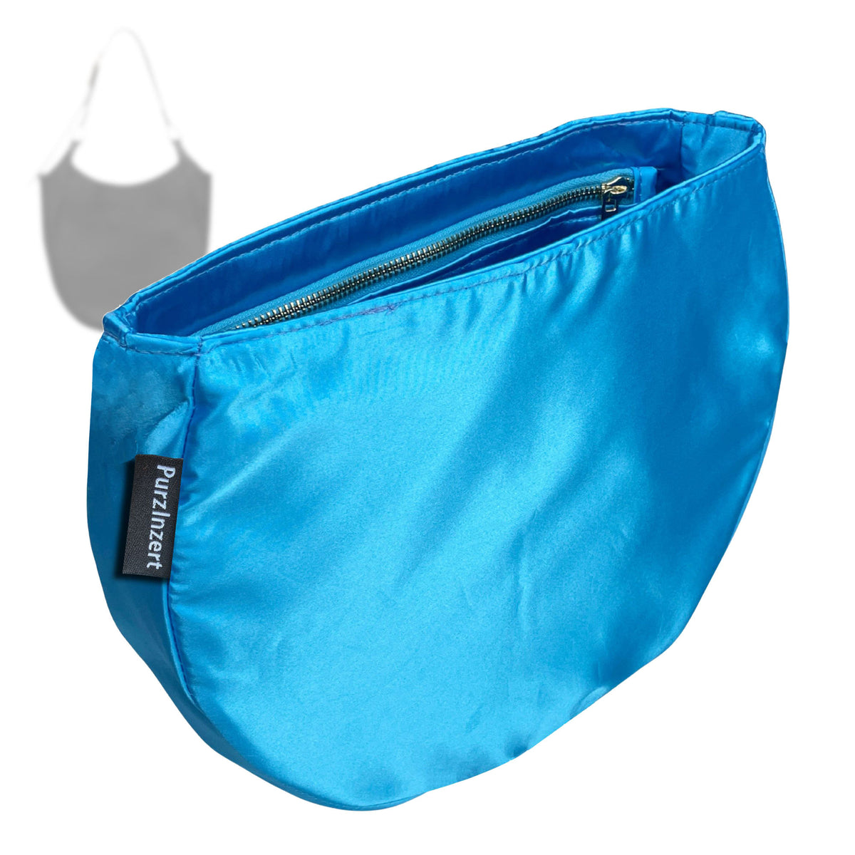 Bag Insert for (Longchamp, Le Foulonne L Hobo Bag) Organizer Tote Purse Organiser Liner Shaper [Premium Silk Material]