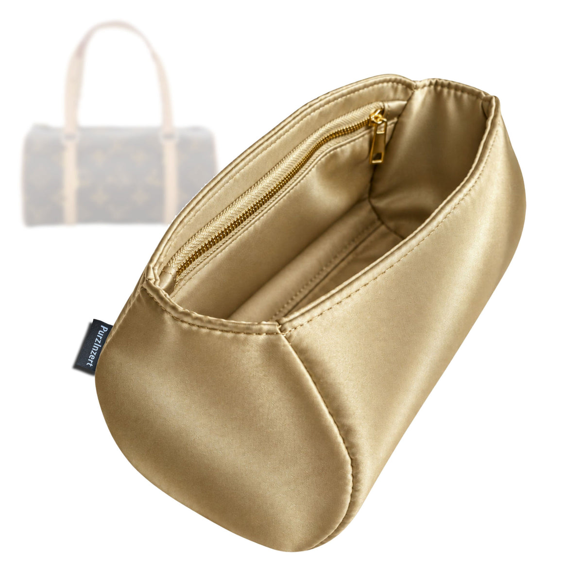 Bag Insert for (LV, Papillon 19) Organizer Tote Purse Organiser Liner Shaper [Premium Silk Material]