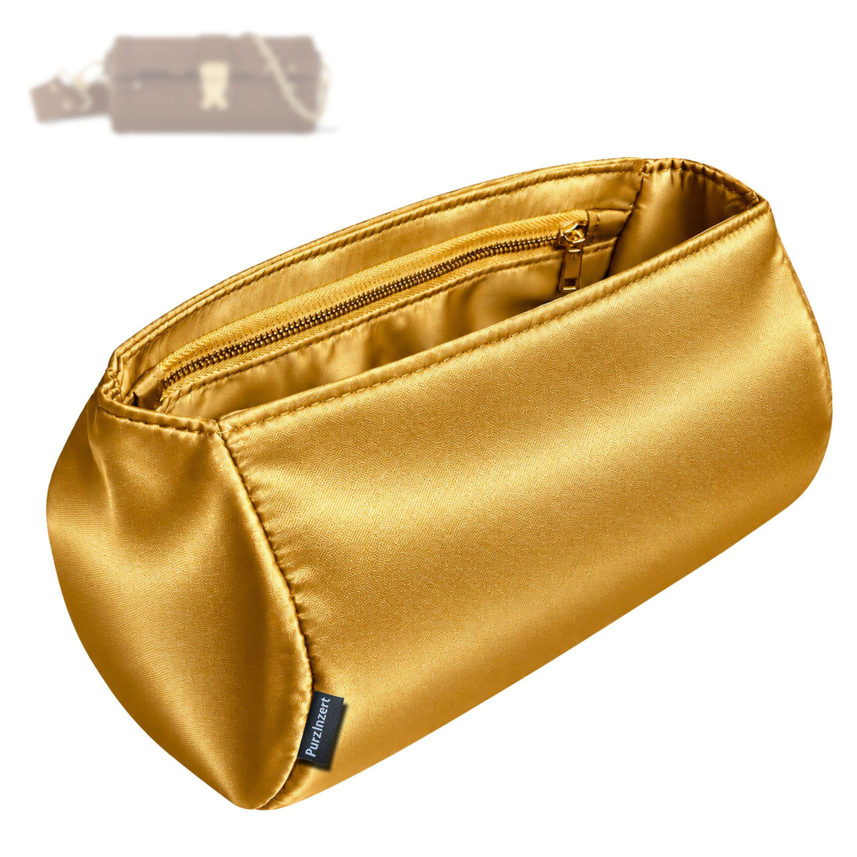 Bag Insert for (LV, Papillon Trunk) Organizer Tote Purse Organiser Liner Shaper [Premium Silk Material]
