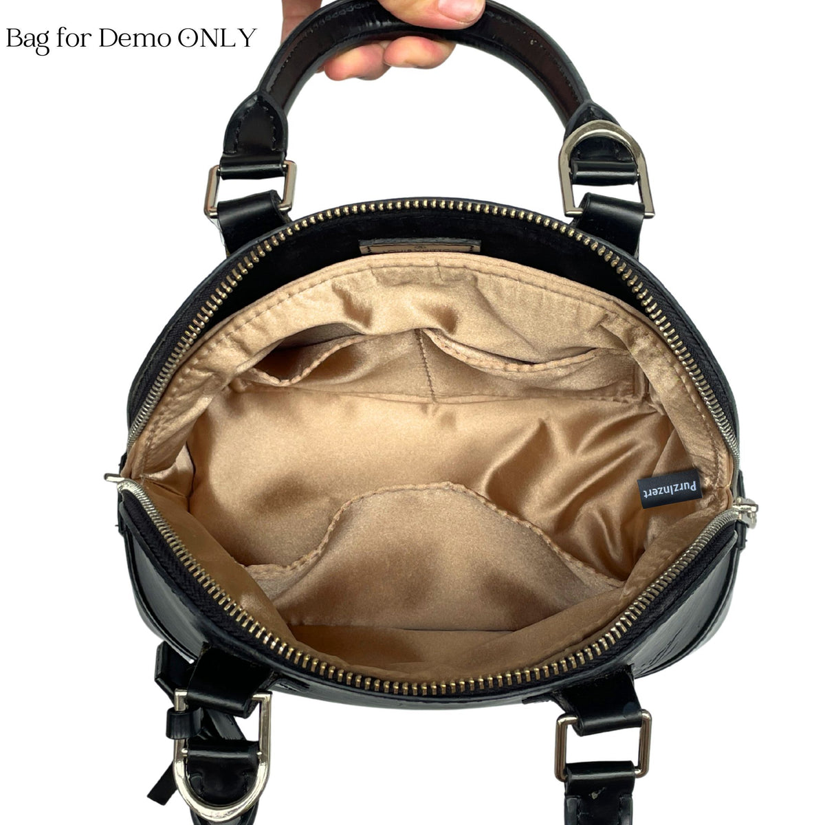 Bag Insert for (LV, Alma MM Soft Celebration) Organizer of Silk Fabric