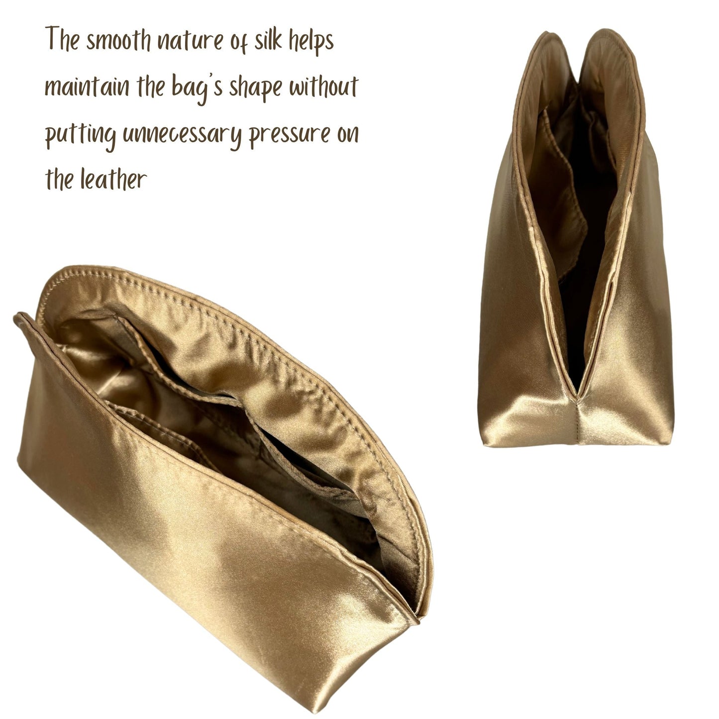 Bag Insert for (LV, Alma BB) Organizer of Silk Fabric