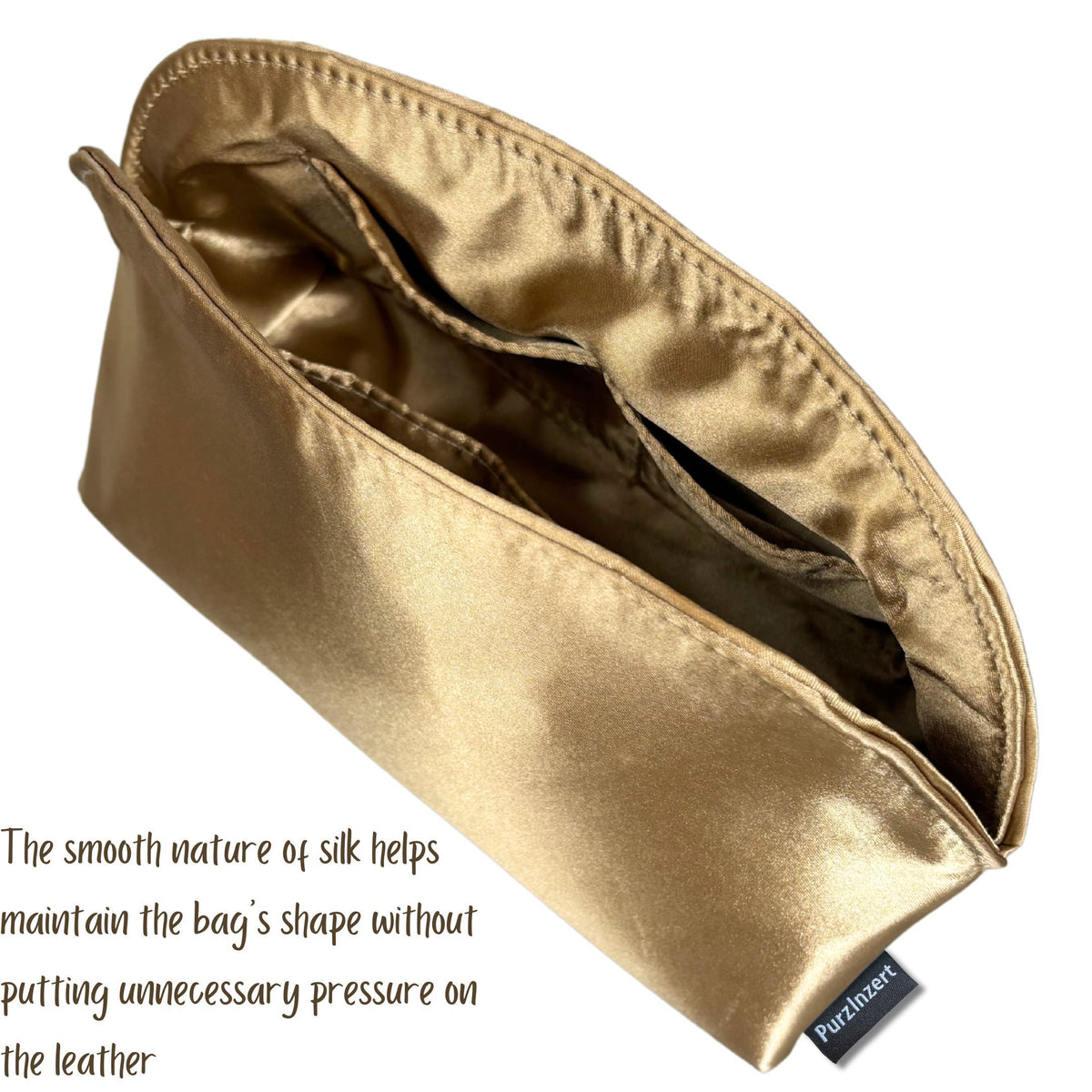 Bag Insert for (LV, Squire East West Bag) Organizer of Silk Fabric