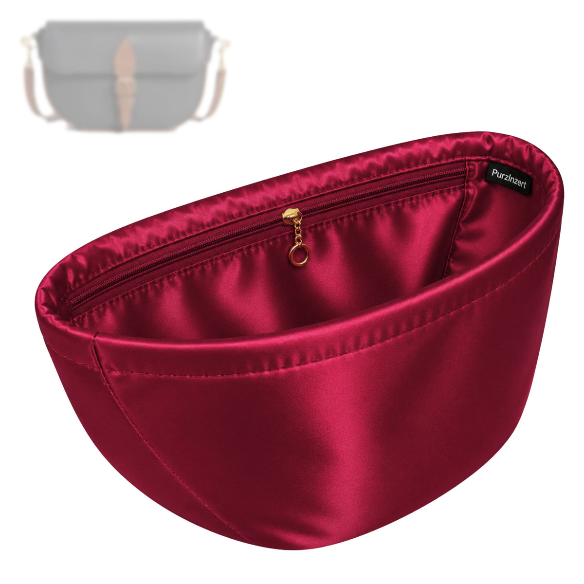 Bag Insert for (Celine, FOLCO SHOULDER BAG) Organizer Tote Purse Organiser Liner Shaper [Premium Silk Material]
