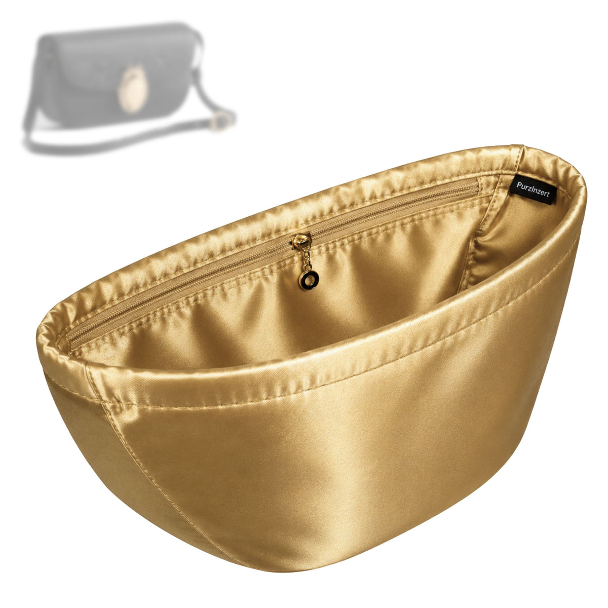 Bag Insert for (Dior, Small Medaillon Flap Bag) Organizer Tote Purse Organiser Liner Shaper [Premium Silk Material]