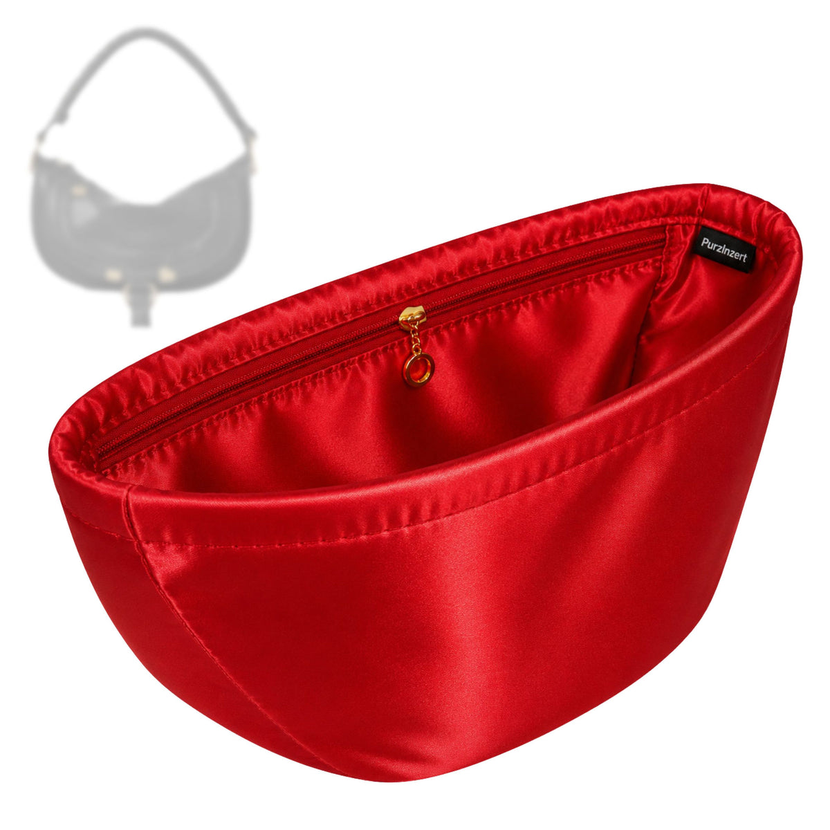 Bag Insert for (Chloe, Mini Marcie Shoulder Bag) Organizer Tote Purse Organiser Liner Shaper [Premium Silk Material]