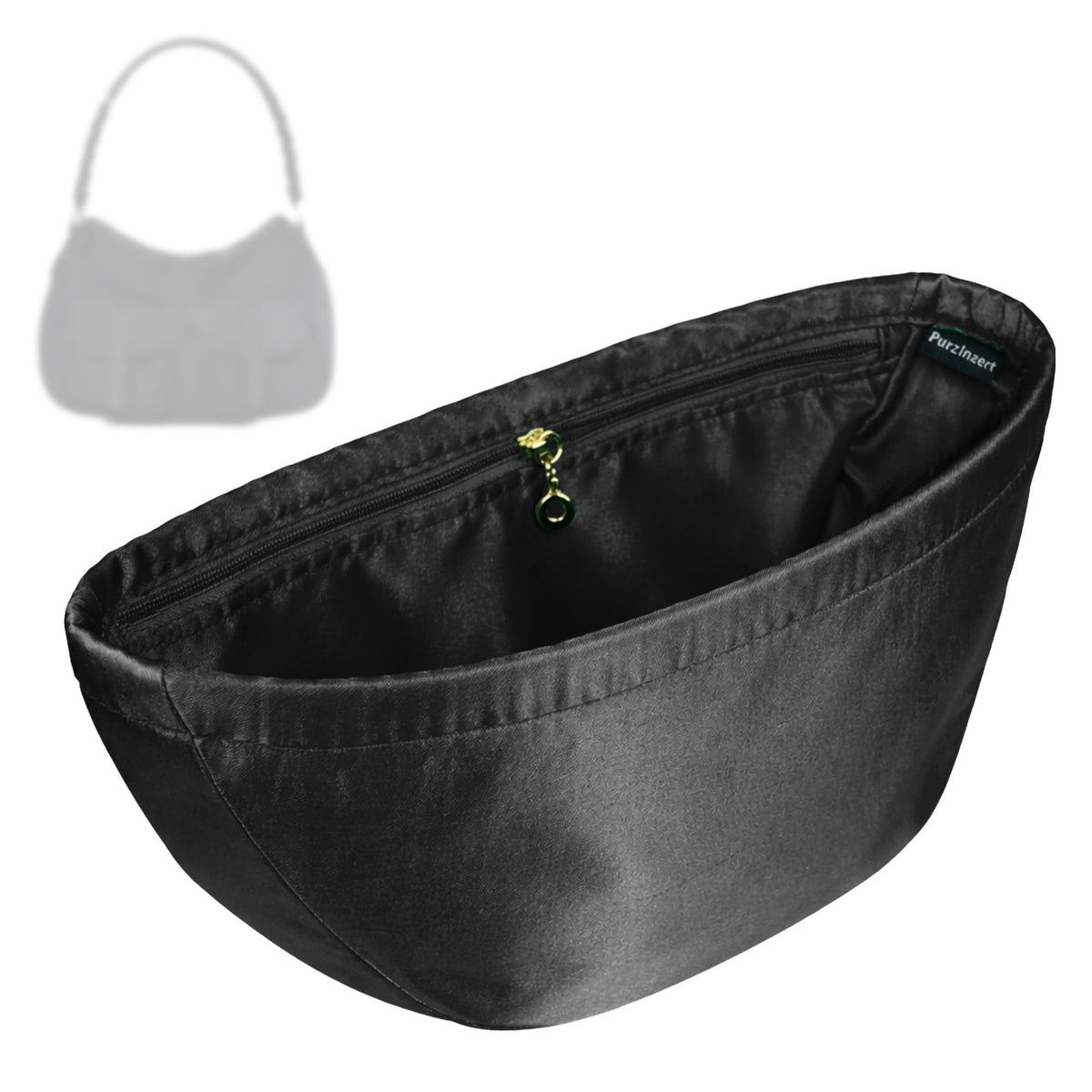 Bag Insert for (Dior, Diorissimo Lovely Hobo) Organizer Tote Purse Organiser Liner Shaper [Premium Silk Material]