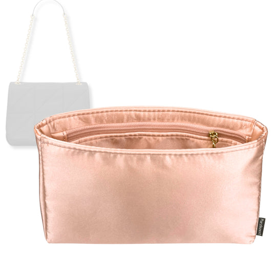 Bag Insert for (Saint Laurent (YSL), Jamie 4.3 medium in lambskin) Organizer Tote Purse Organiser Liner Shaper [Premium Silk Material]