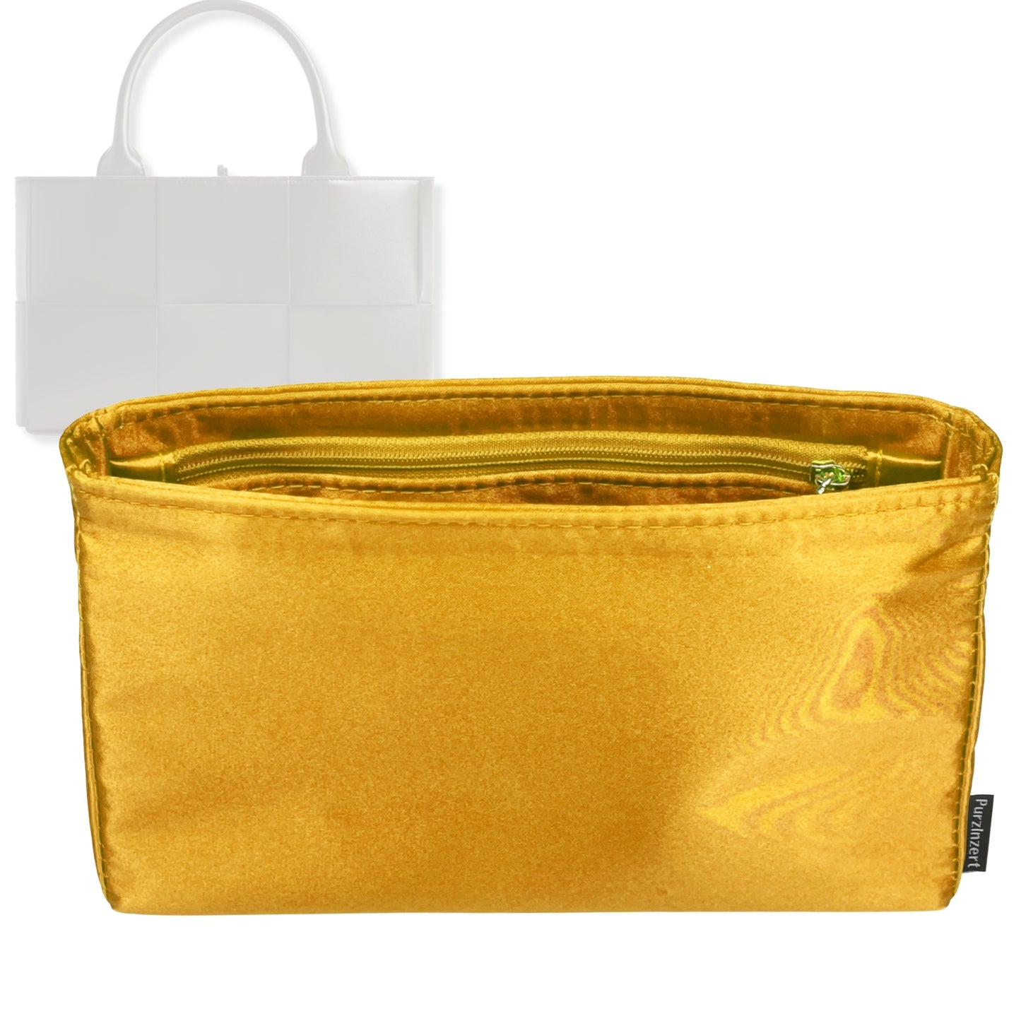 Bag Insert for (Bottega Veneta, Mini Arco Tote) Organizer Tote Purse Organiser Liner Shaper [Premium Silk Material]