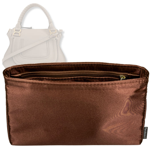 Bag Insert for (Chloe, Small Marcie) Organizer Tote Purse Organiser Liner Shaper [Premium Silk Material]