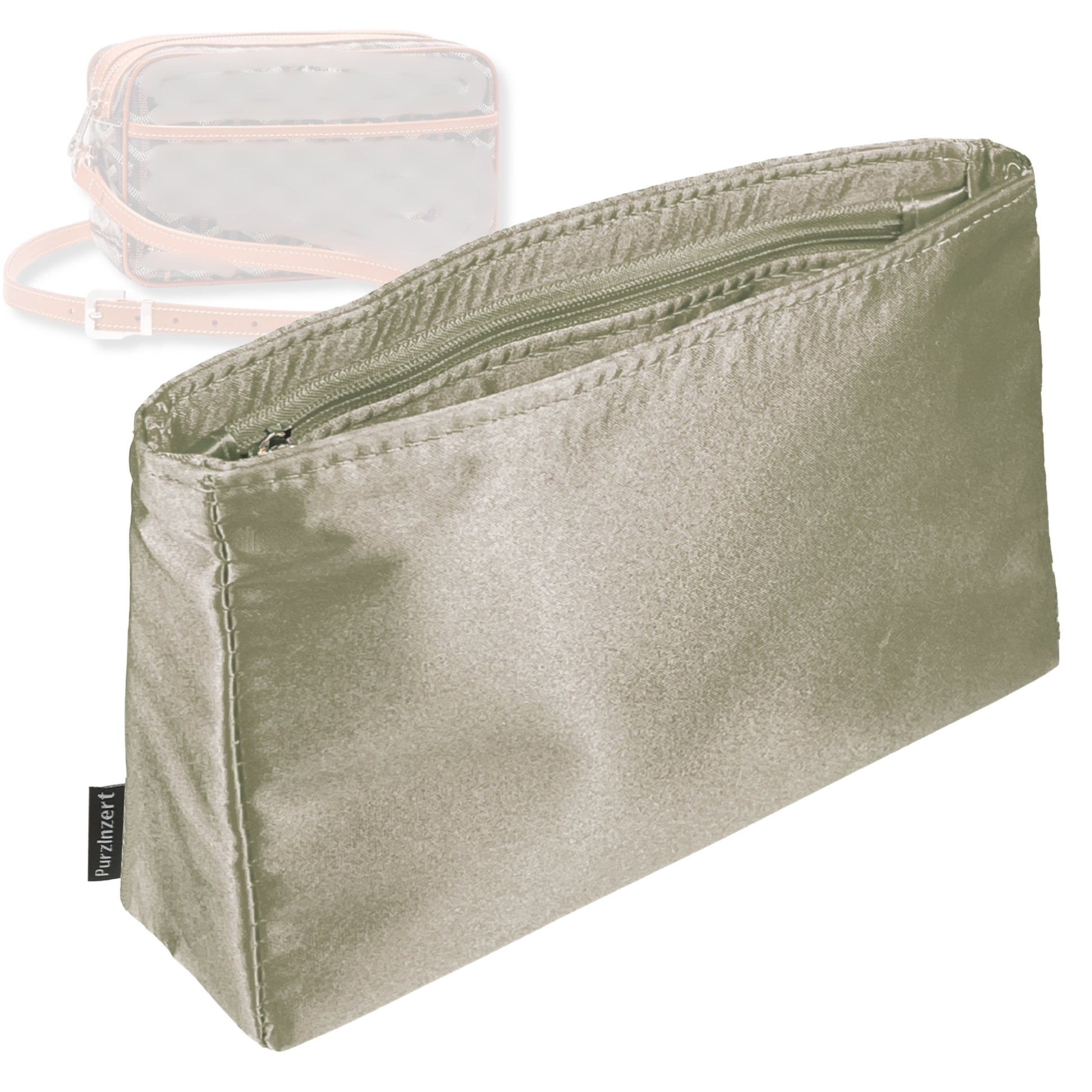 Bag Insert for (Goyard, Cap-Vert PM) Organizer Tote Purse Organiser Liner Shaper [Premium Silk Material]