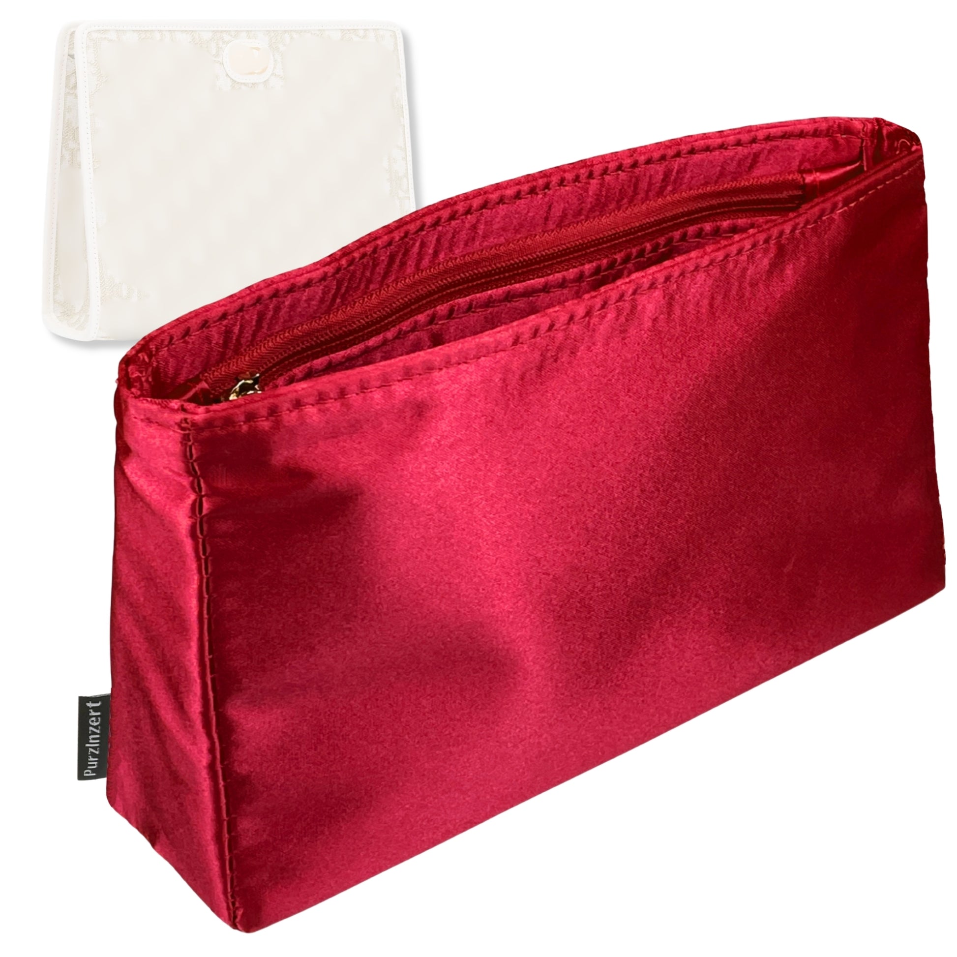 Bag Insert for (Dior, 30 Montaigne Dea Pouch) Organizer Tote Purse Organiser Liner Shaper [Premium Silk Material]