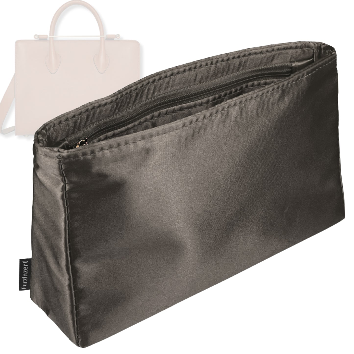 Bag Insert for (Strathberry, Mini Tote) Organizer Tote Purse Organiser Liner Shaper [Premium Silk Material]