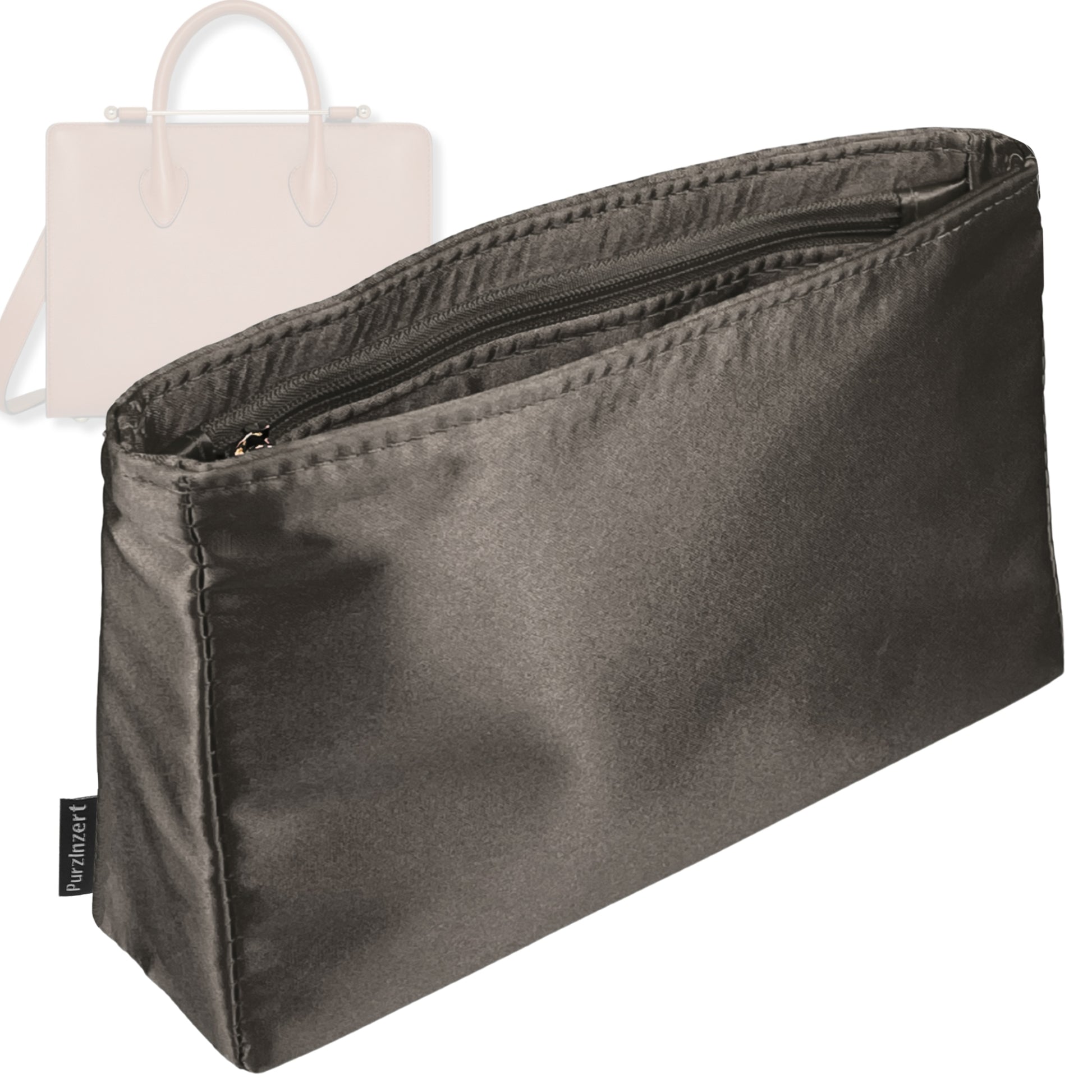 Bag Insert for (Strathberry, Mini Tote) Organizer Tote Purse Organiser Liner Shaper [Premium Silk Material]